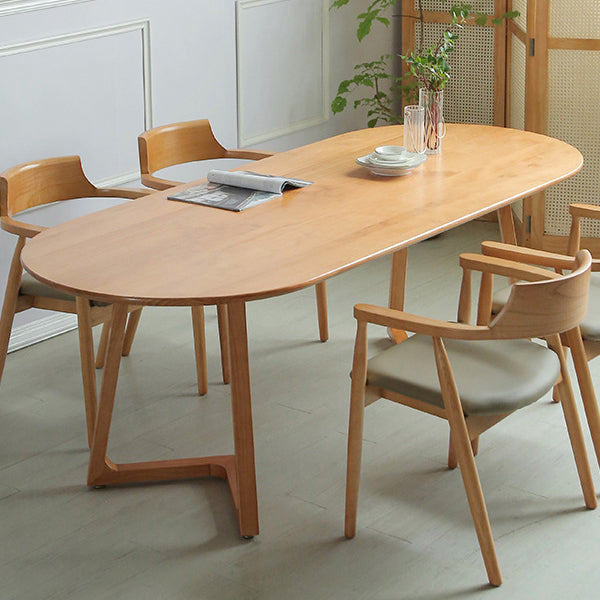 Modern Style Solid Wood Dining Set 1/2/4/5/7 Pieces Dining Set