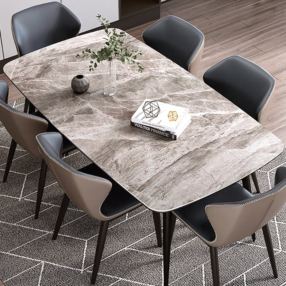 Rectangle Kitchen Table Industrial Dining Room Desk with 4 Legs