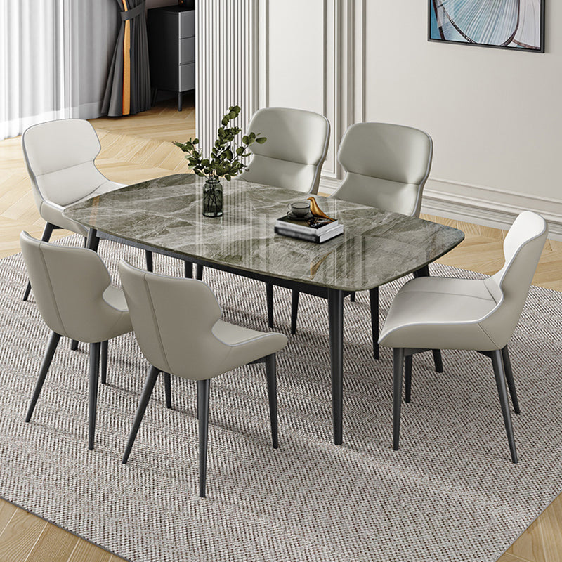 Sintered Stone Dining Table Industrial Dining Room Table for Kitchen
