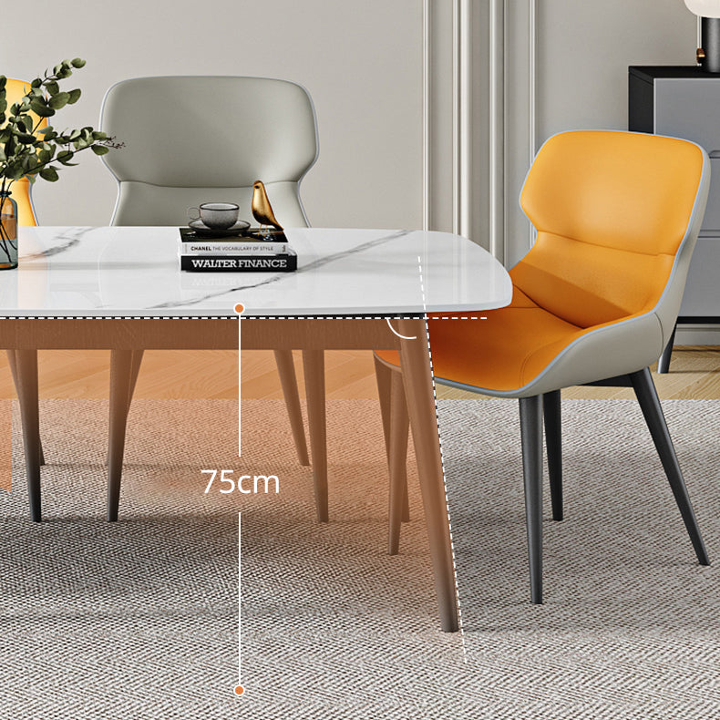 Sintered Stone Dining Table Industrial Dining Room Table for Kitchen