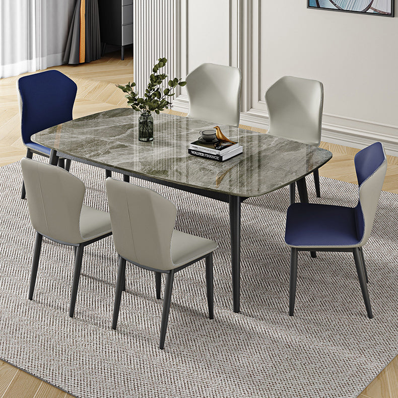 Sintered Stone Dining Table Industrial Dining Room Table for Kitchen