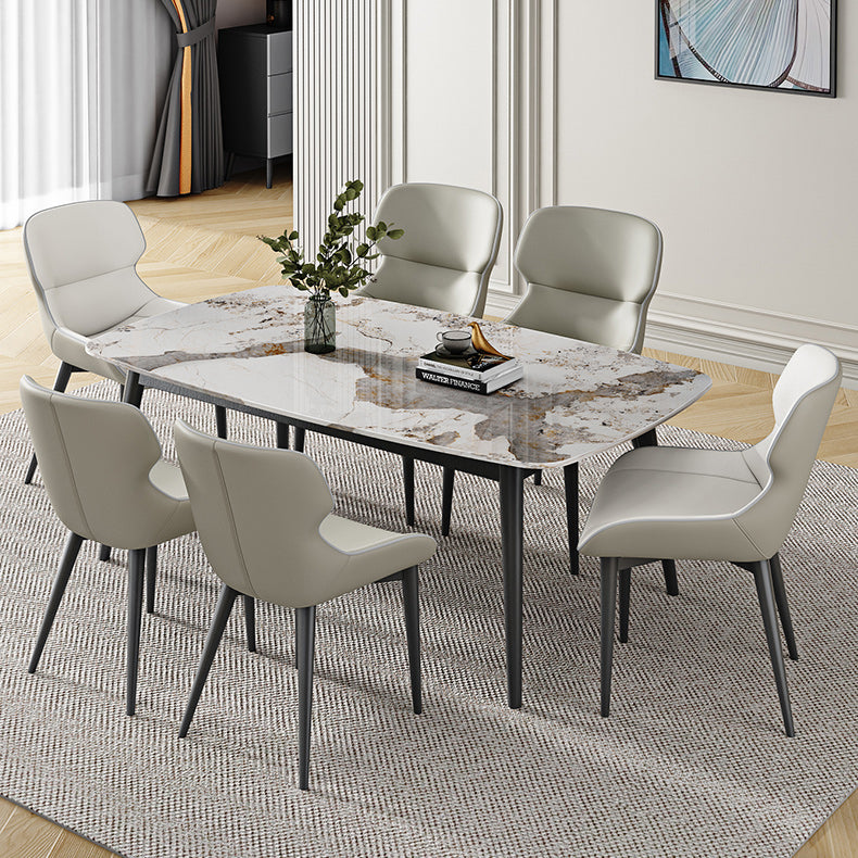 Sintered Stone Dining Table Industrial Dining Room Table for Kitchen