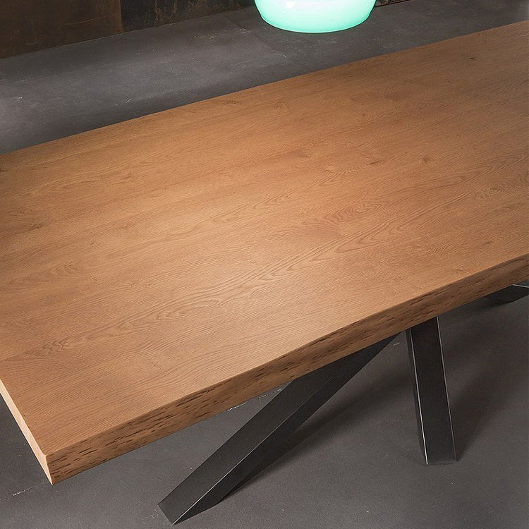 Home Solid Wood Dining Table Luxury Wood Color Dining Room Table