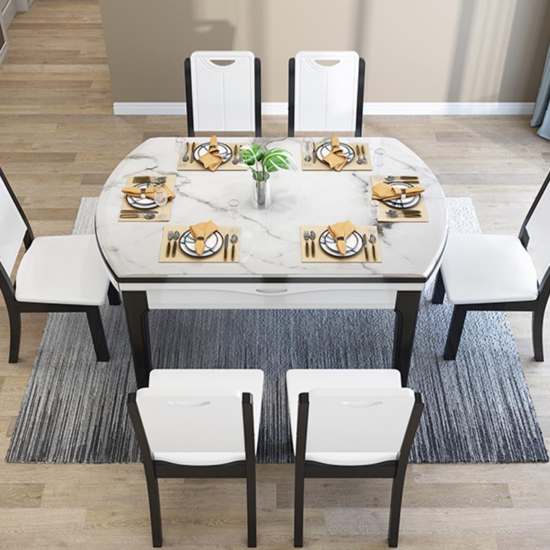 Sintered Stone Top Table 4 Legs Dining Table Home Kitchen Dinner