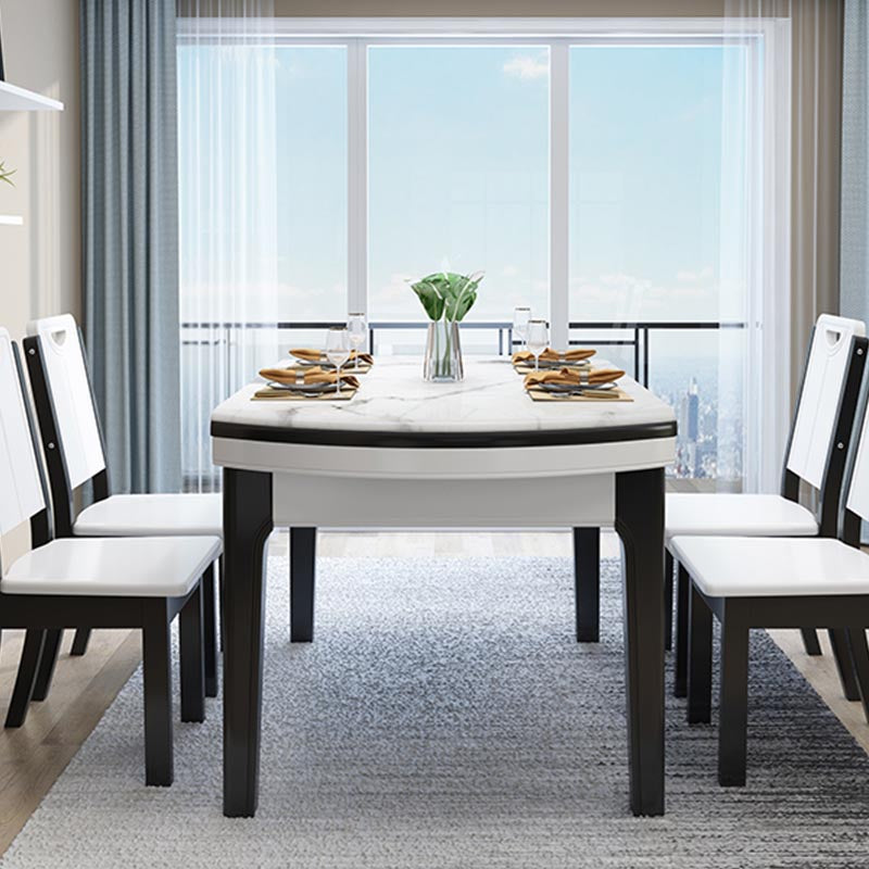 Sintered Stone Top Table 4 Legs Dining Table Home Kitchen Dinner