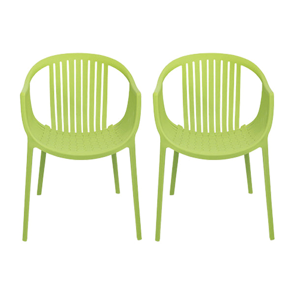 Contemporary Dining Chairs Arm Chair with Plastic Legs for Home