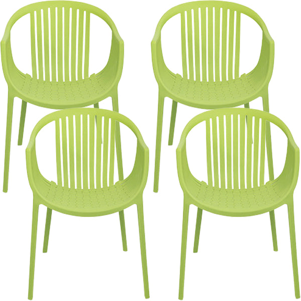 Contemporary Dining Chairs Arm Chair with Plastic Legs for Home