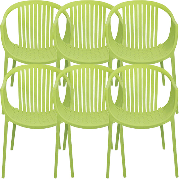 Contemporary Dining Chairs Arm Chair with Plastic Legs for Home