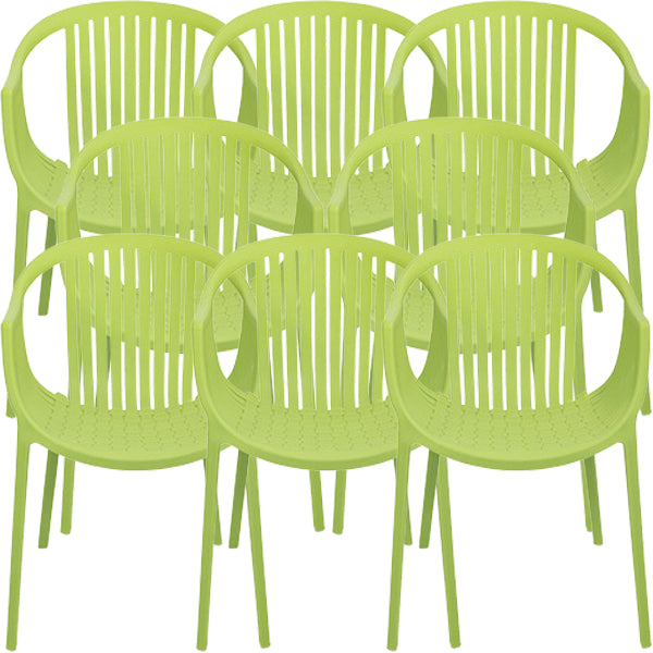 Contemporary Dining Chairs Arm Chair with Plastic Legs for Home