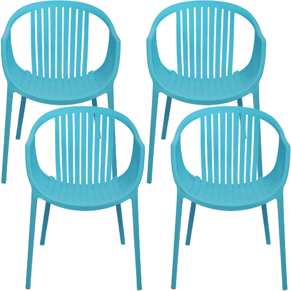 Contemporary Dining Chairs Arm Chair with Plastic Legs for Home