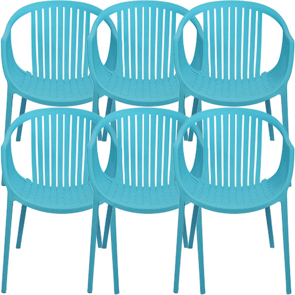 Contemporary Dining Chairs Arm Chair with Plastic Legs for Home