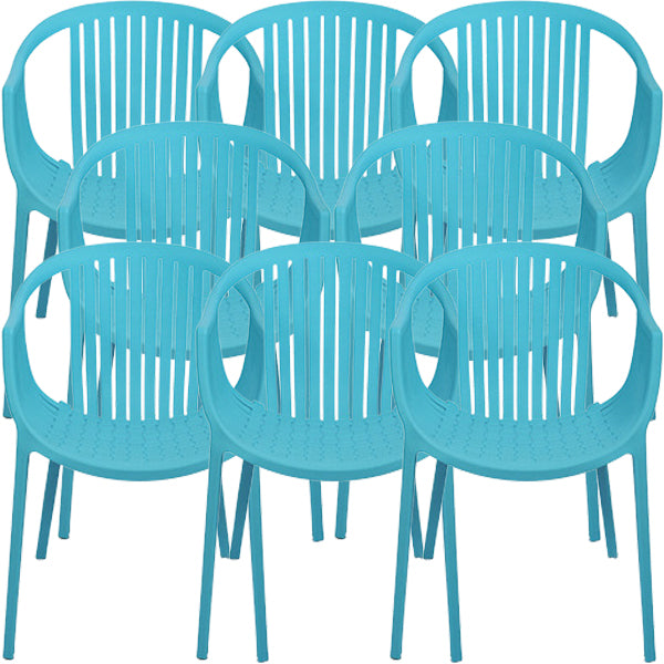Contemporary Dining Chairs Arm Chair with Plastic Legs for Home