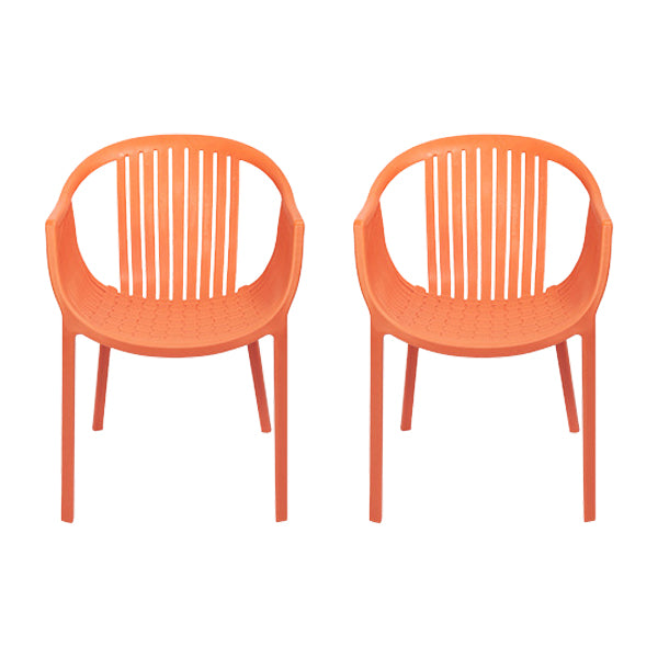 Contemporary Dining Chairs Arm Chair with Plastic Legs for Home