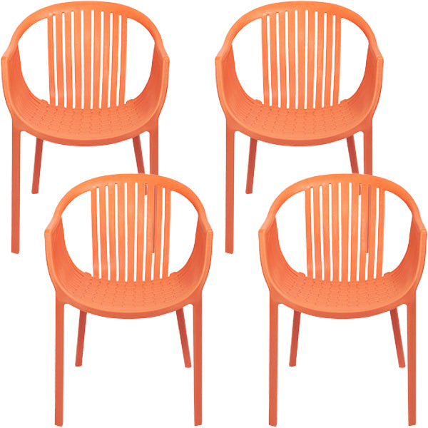 Contemporary Dining Chairs Arm Chair with Plastic Legs for Home