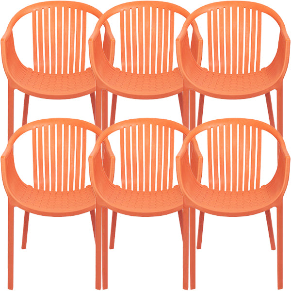 Contemporary Dining Chairs Arm Chair with Plastic Legs for Home