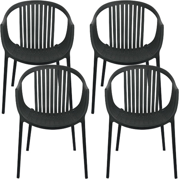Contemporary Dining Chairs Arm Chair with Plastic Legs for Home