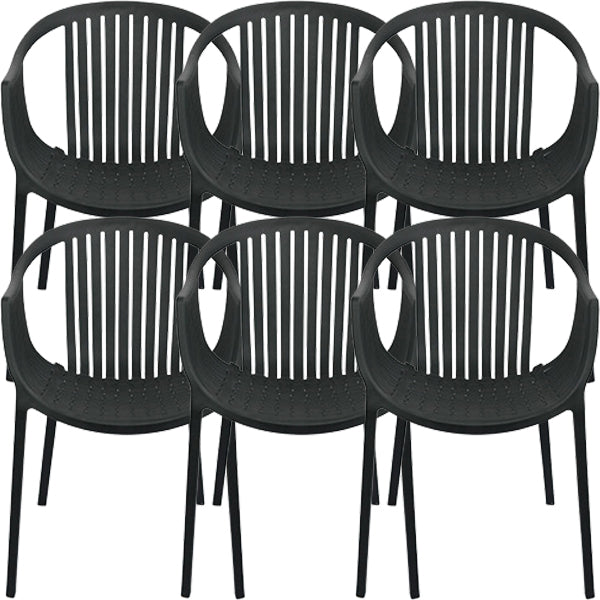 Contemporary Dining Chairs Arm Chair with Plastic Legs for Home