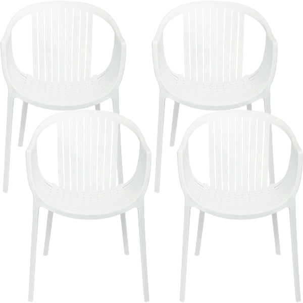 Contemporary Dining Chairs Arm Chair with Plastic Legs for Home