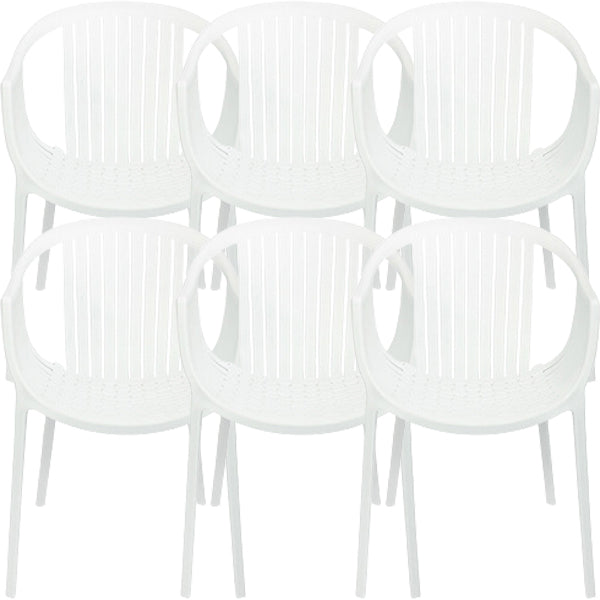Contemporary Dining Chairs Arm Chair with Plastic Legs for Home