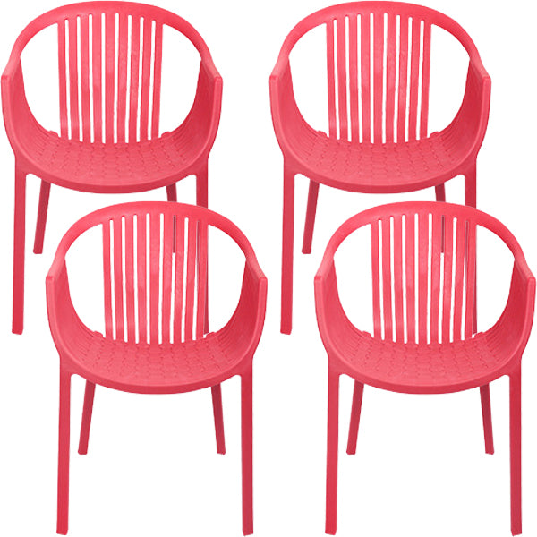 Contemporary Dining Chairs Arm Chair with Plastic Legs for Home