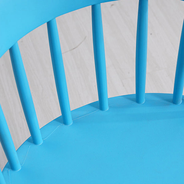 Contemporary Style Dining Chair Armless Chairs with Plastic Legs for Home