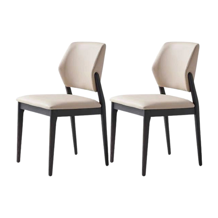 Contemporary Side Dining Chairs Open Back Dining Room Chair for Home