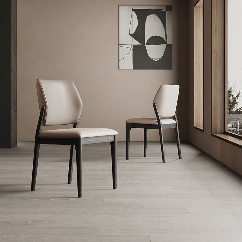 Contemporary Side Dining Chairs Open Back Dining Room Chair for Home