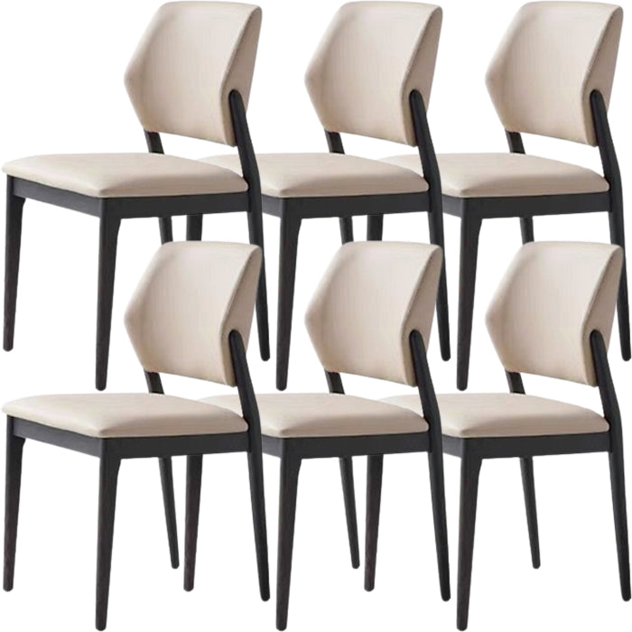 Contemporary Side Dining Chairs Open Back Dining Room Chair for Home