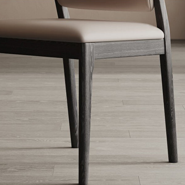 Contemporary Side Dining Chairs Open Back Dining Room Chair for Home