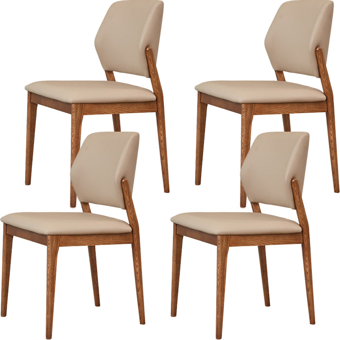Contemporary Side Dining Chairs Open Back Dining Room Chair for Home