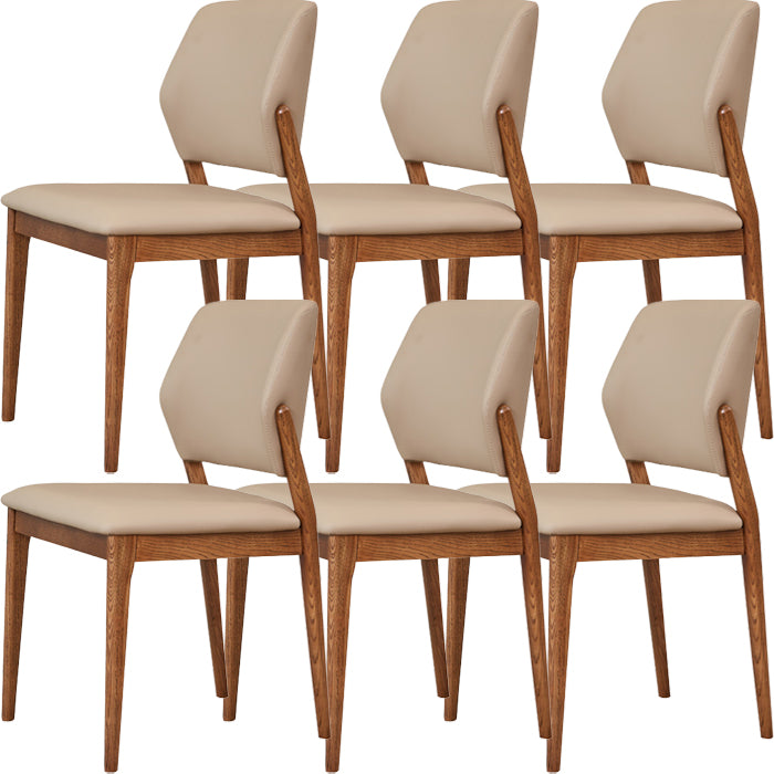 Contemporary Side Dining Chairs Open Back Dining Room Chair for Home
