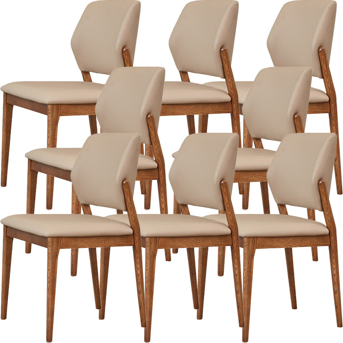 Contemporary Side Dining Chairs Open Back Dining Room Chair for Home