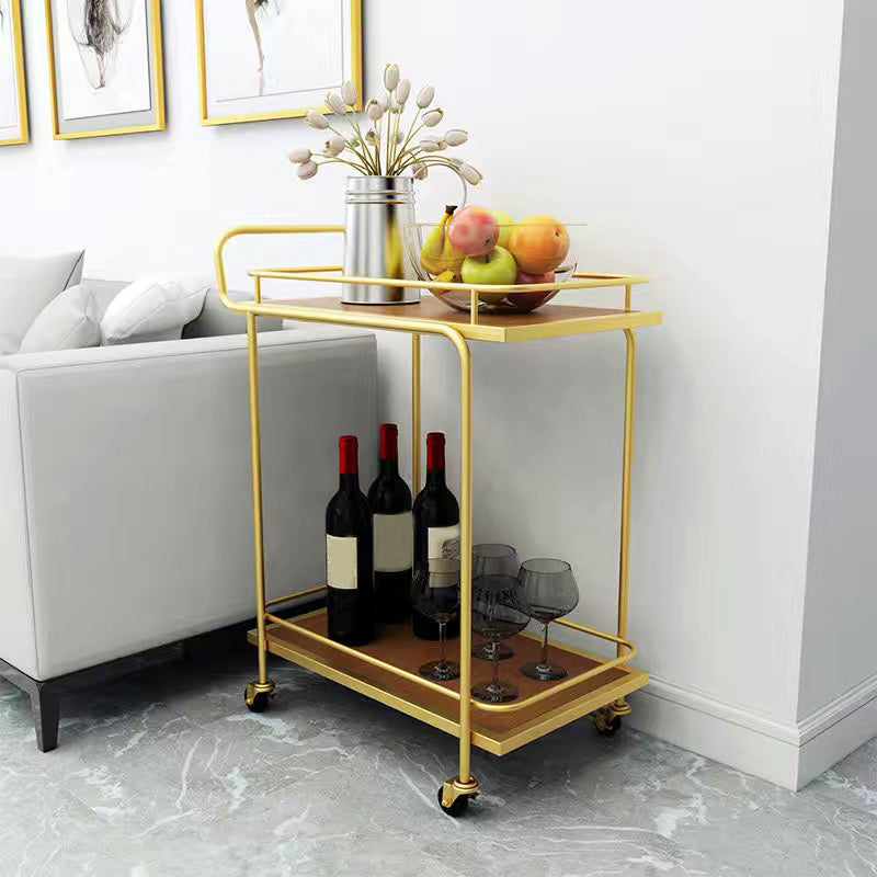 Modern 27.17"W Rolling Prep Table Metal Prep Table for Home Use