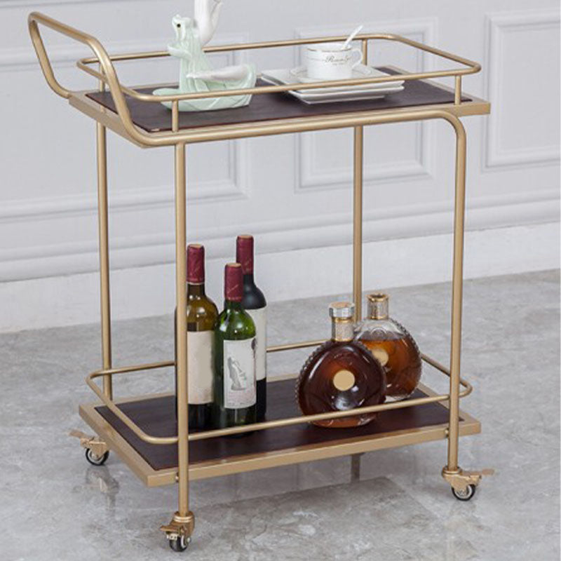 Modern 27.17"W Rolling Prep Table Metal Prep Table for Home Use