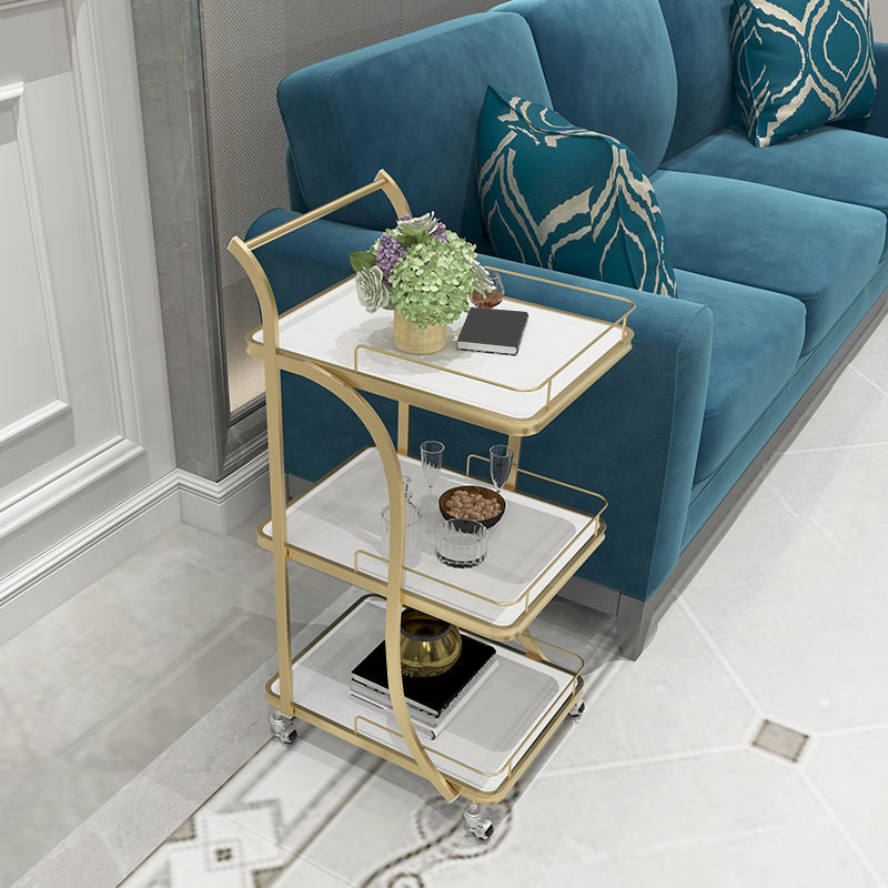 Contemporary Style Prep Table Stone Rolling Prep Table for Kitchen