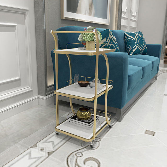 Contemporary Style Prep Table Stone Rolling Prep Table for Kitchen