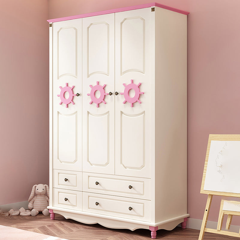 Coastal Cabinet with Hinged Door Manufactured Wood Matte Finish Storage Cabinet