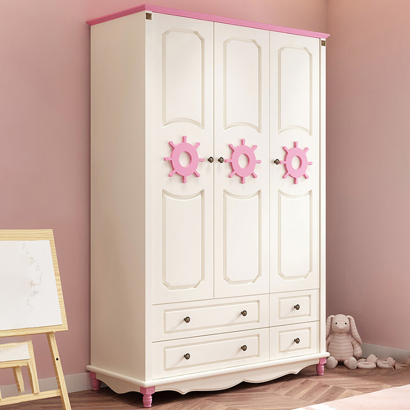 Coastal Cabinet with Hinged Door Manufactured Wood Matte Finish Storage Cabinet