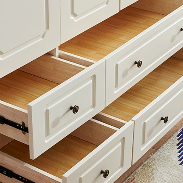 Coastal Cabinet with Hinged Door Manufactured Wood Matte Finish Storage Cabinet