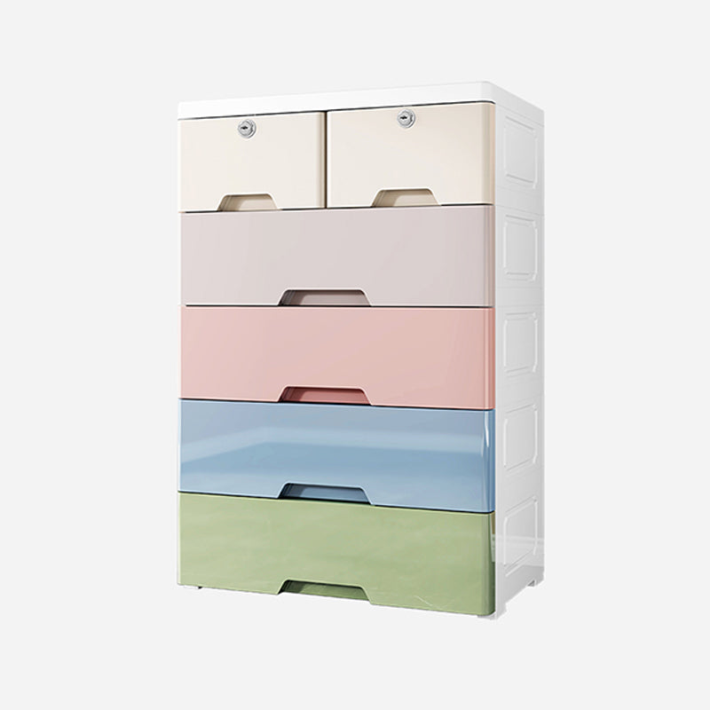 Modern Style Non-Hanging Armoire Plastic Home Storage Cabinet