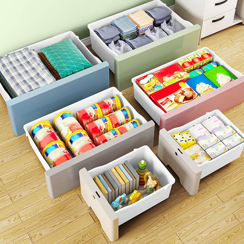 Modern Style Non-Hanging Armoire Plastic Home Storage Cabinet