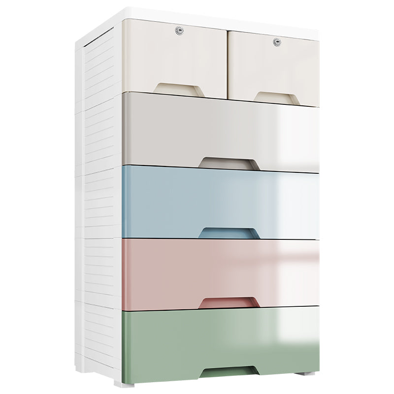 Modern Style Non-Hanging Armoire Plastic Home Storage Cabinet