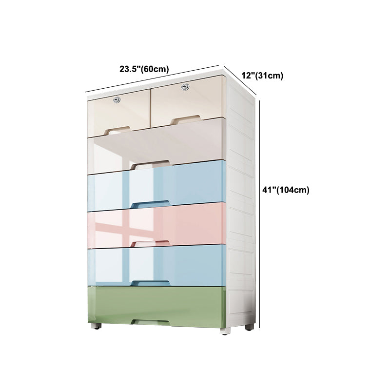 Modern Style Non-Hanging Armoire Plastic Home Storage Cabinet