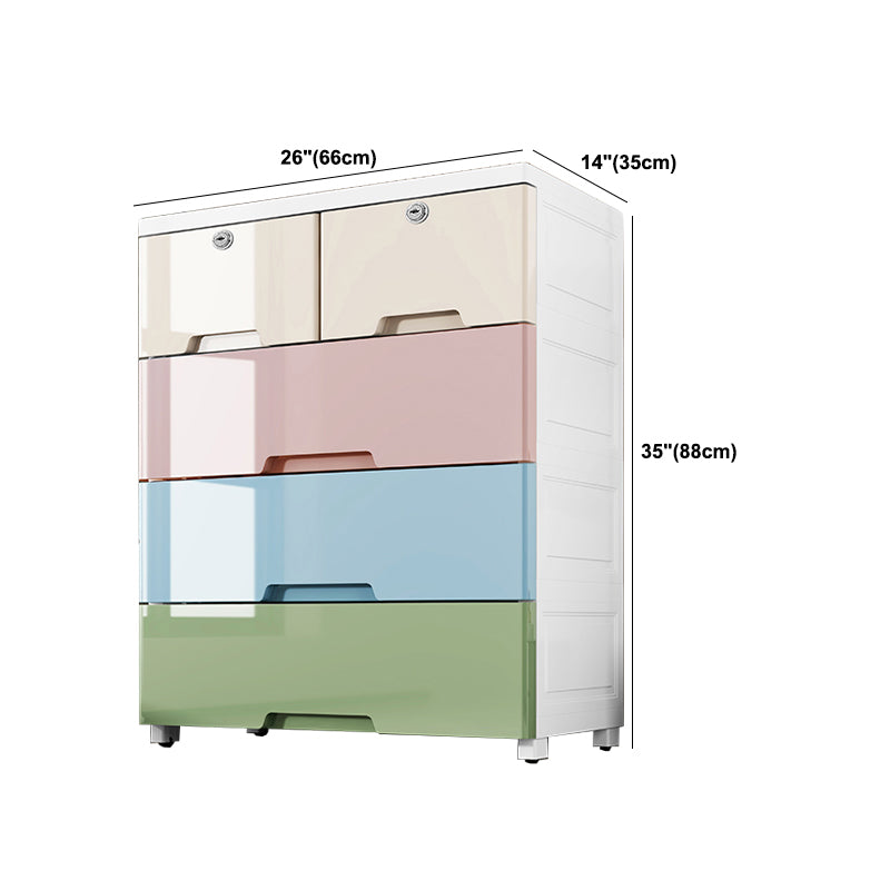Modern Style Non-Hanging Armoire Plastic Home Storage Cabinet