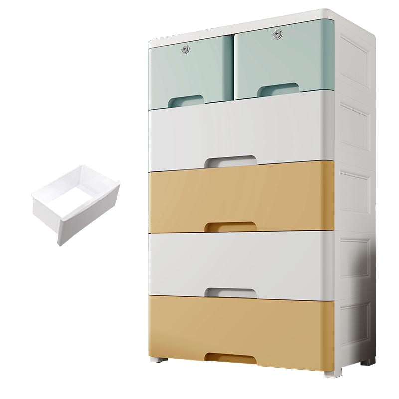 Plastic Home Non-Hanging Armoire Contemporary Style Storage Cabinet
