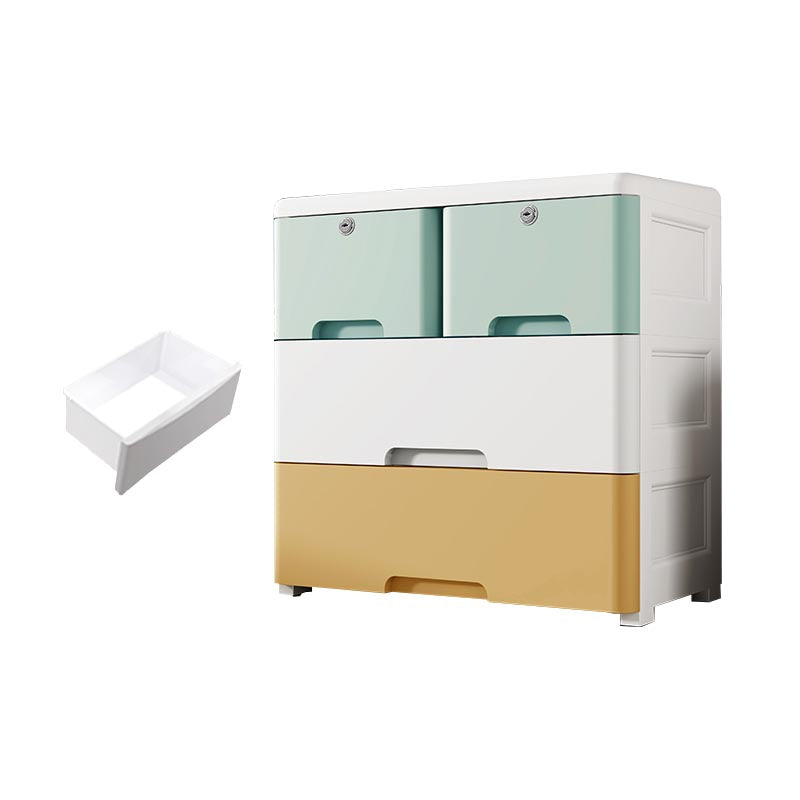 Plastic Home Non-Hanging Armoire Contemporary Style Storage Cabinet