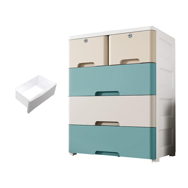 Plastic Home Non-Hanging Armoire Contemporary Style Storage Cabinet