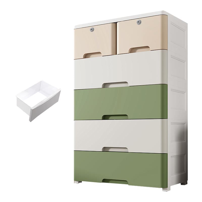 Plastic Home Non-Hanging Armoire Contemporary Style Storage Cabinet