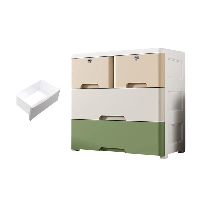 Plastic Home Non-Hanging Armoire Contemporary Style Storage Cabinet