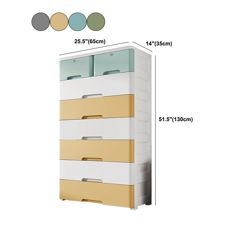 Plastic Home Non-Hanging Armoire Contemporary Style Storage Cabinet